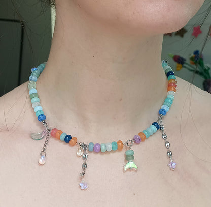 Collier unique — "Shy moon"