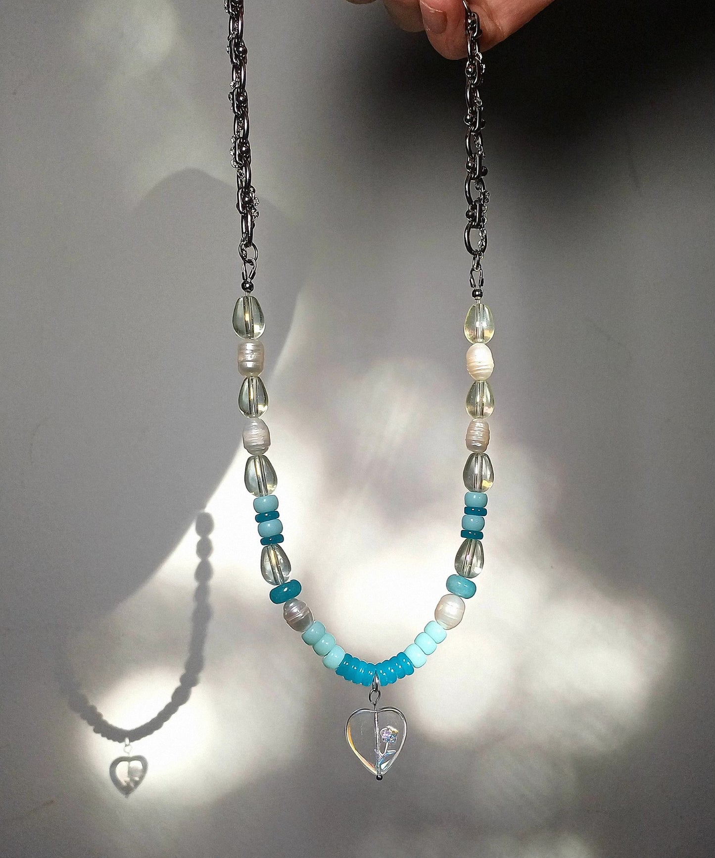 Collier unique — Romance bleue