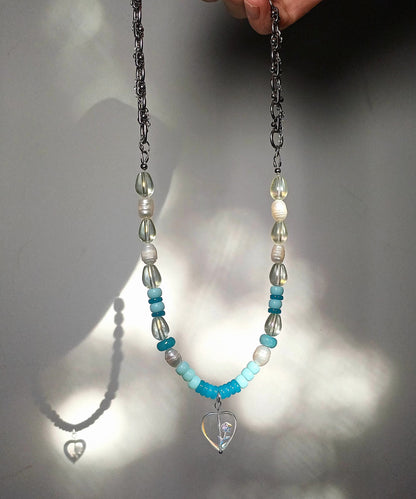 Collier unique — Romance bleue