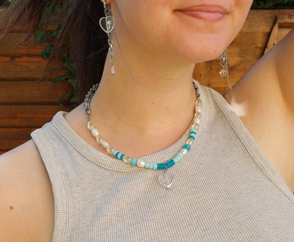 Collier unique — Romance bleue