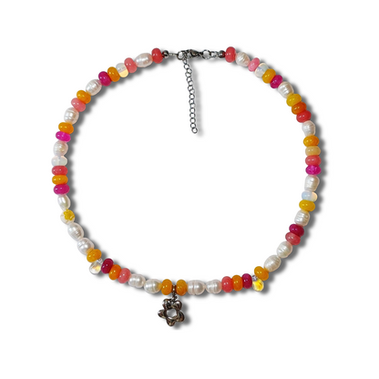 Collier unique — Sunny Pink
