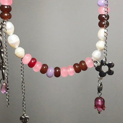 Collier unique — Pink Brownie
