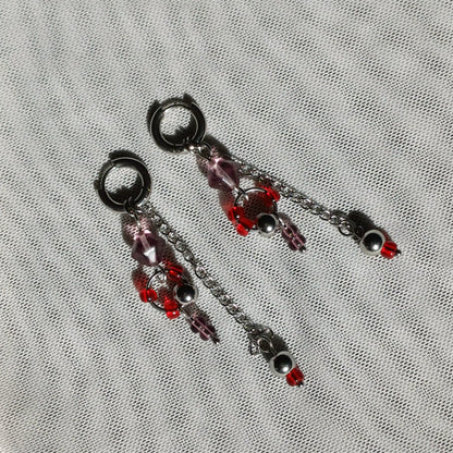 Boucles d'oreilles — Red wine